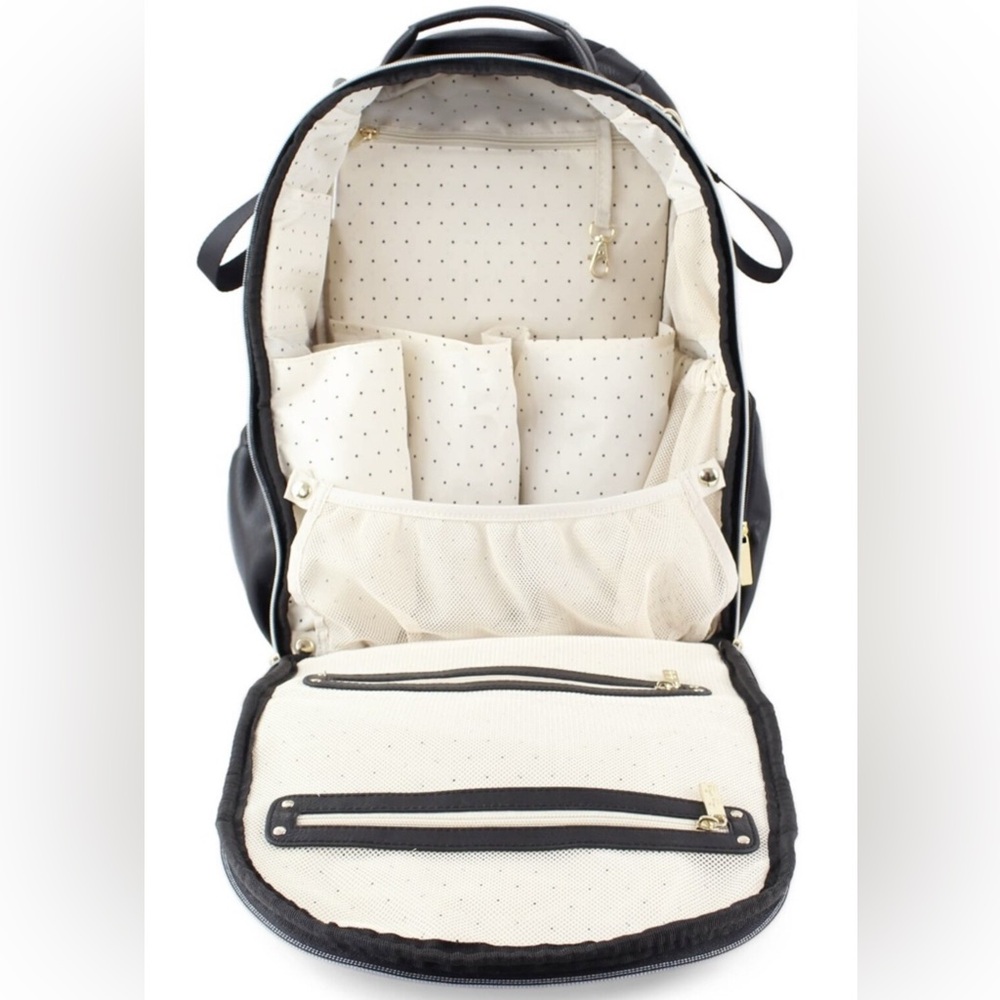 Itzy Ritzy Jetset Black Boss Diaper Bag Backpack - Picture 2 of 7